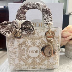 GWP Mini Tote Bag in Cream & Gold